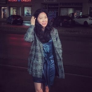 H&M Plaid Wool Tweed Jacket Black Gray 10 preppy fall punk 90s Business casual